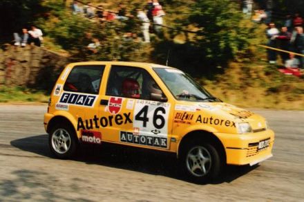 Jacek Sikora i Marek Kaczmarek - Fiat Cinquecento Sporting.